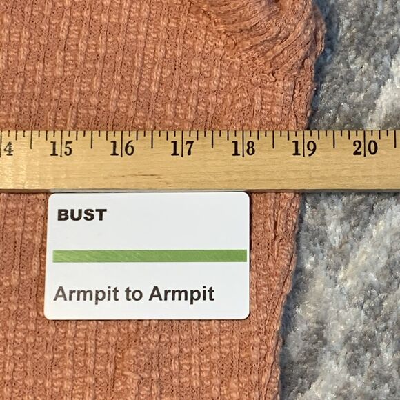 Vince Camuto Two Cardigan Women S Orange Textured Stretch Knit Long Sleeve C06 - Picture 12 of 14